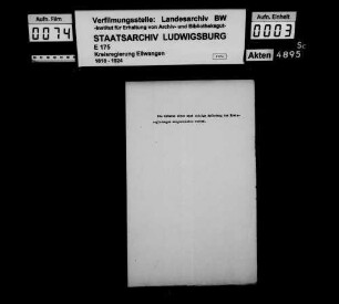 Besetzung der Oberamtsarztstelle zu Gerabronn, Sitz in Langenburg