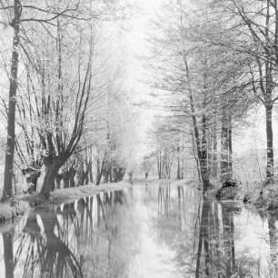 Trotzkefließ in Leipe. : Groble w Lipjem.