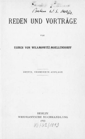 Reden und Vorträge