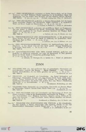 Zinn (Nr. 809-831)