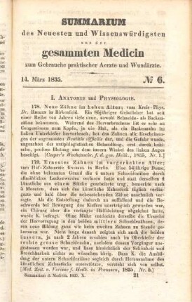 14. März 1835. No 6.