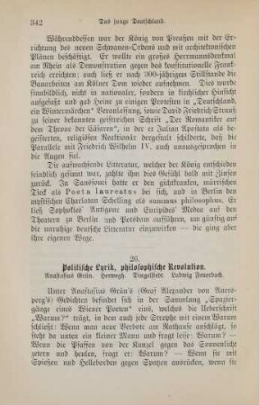26. Politische Lyrik, philosophische Revolution