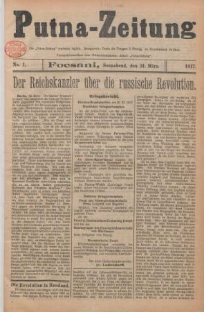 1.1917: Putna-Zeitung
