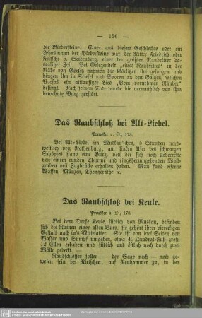 Das Raubschloß bei Keule