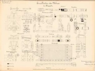 Kanalisierung der Oder Schleuse, Krappitz: Wehr: Details 1:5