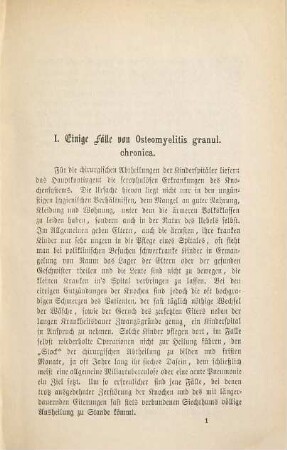 Mittheilungen aus dem Dr. v. Hauner'schen Kinderspital in München : Inaug. Diss. der Universität München