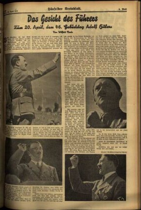 Dritte Ausgabe vom Samstag, den 20. April 1935.