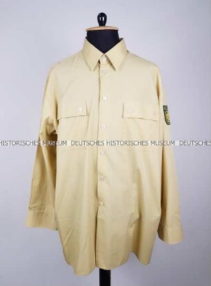 Hemd zur Uniform eines Polizeivollzugsbeamten im Bundesgrenzschutz