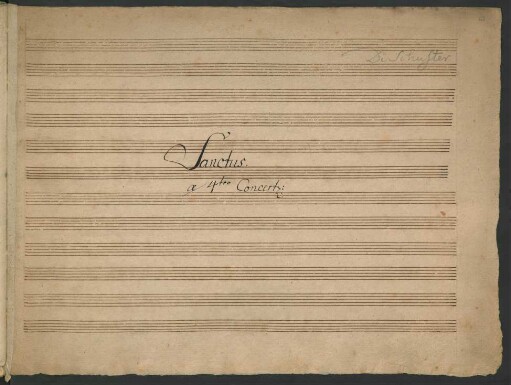 Sanctus; V (4), Coro, orch; D-Dur