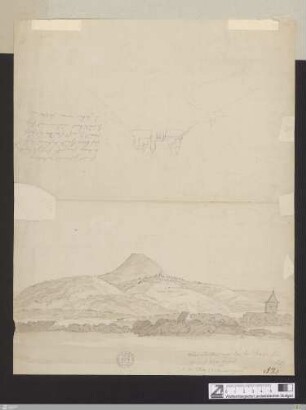 Hohenstaufen von der Landstraße her die nach Ulm führt : 31. May 1813 morgens