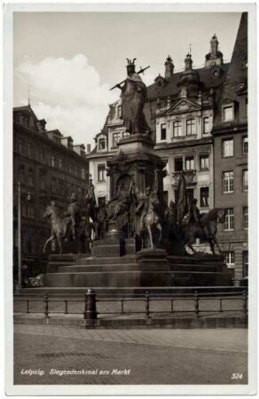Leipzig. Siegesdenkmal am Markt