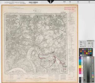 Katasteramt Hattingen  Ennepe-Ruhr-Kreis, Meßtischblatt Essen 4508, Farbige Einzeichnung mit Namensliste