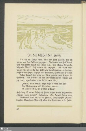 In der blühenden Heide