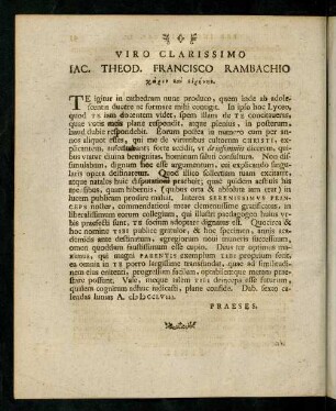 Viro Clarissimo