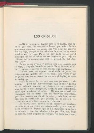 Los criollos
