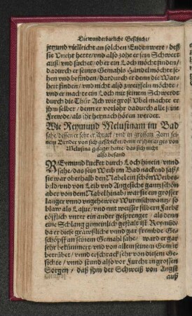 Wie Reymund Melusinam im Bad sahe/ dessen er ... [u. a.]