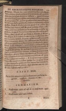 Caput XXXI. - XXXVI.