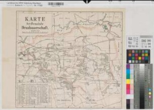 Braubauerschaft (Gelsenkirchen) Ortsplan um 1900 1 : 10 000 42 x 46 Druck Regierung Arnsberg