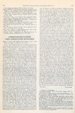 603-604 [Rezension] Gibson, Alexander B., The Religion of Dostoevsky