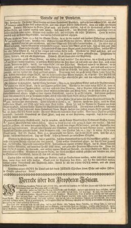 Vorrede über den Propheten Jesaiam