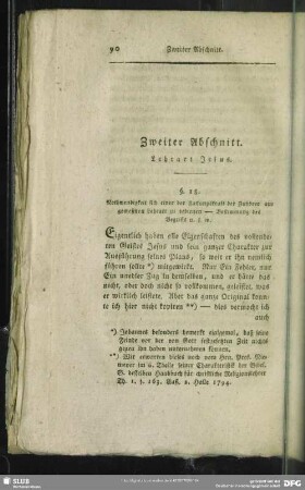 Zweiter Abschnitt. Lehrart Jesus