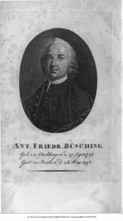 Ant. Friedr. Büsching
