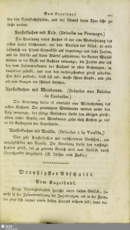 Dreyßigster Abschnitt. Vom Kugelhupf