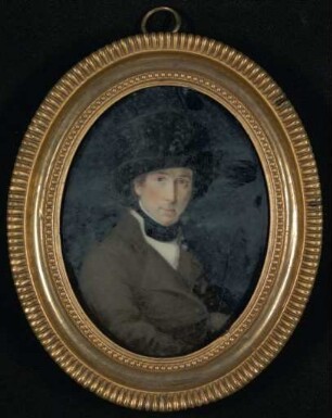 Bildnisminiatur des Schauspielers Ludwig Devrient