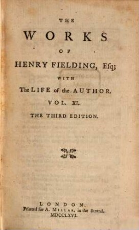 The works of Henry Fielding : with the life of the author ; in twelve volumes, 11