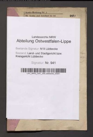 Erblasser: Möller, Friedrich Wilhelm; Erblasser: Schlake, Marie Louise Charlotte: Abschluss eines Erbvertrags