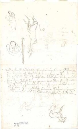 Gärtner, Friedrich von; Frühe Zeichnungen - Tiere (Studien)