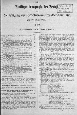 No. 20, 10. Mai 1906