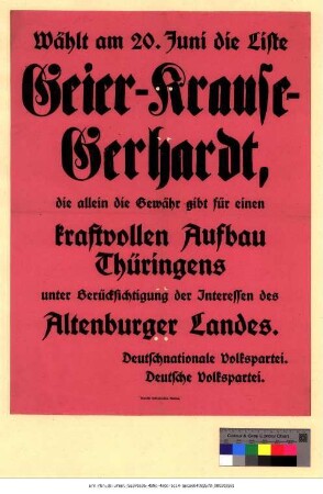Originaltitel: Wählt am 20. Juni die Liste Geier-Krause-Gerhardt
