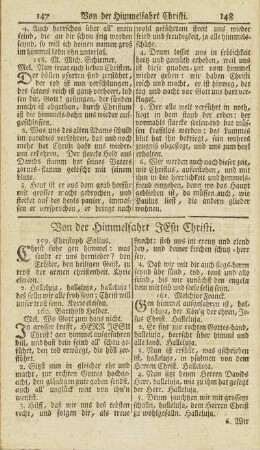 Von der Himmelfahrt Jesu Christi