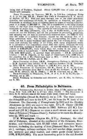 From Philadelphia to Baltimore .
