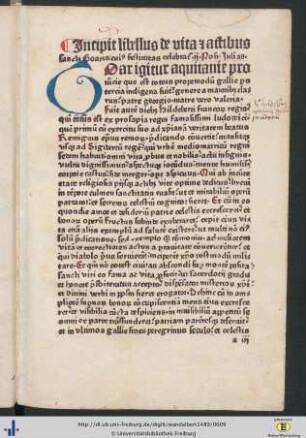 Libellus de vita et actibus sancti Goaris