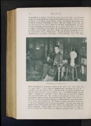 Frank Wedekind, auf der Gitarre übend