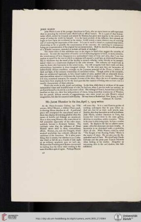 James Huneker [reprint from the Sun, April 7, 1909]