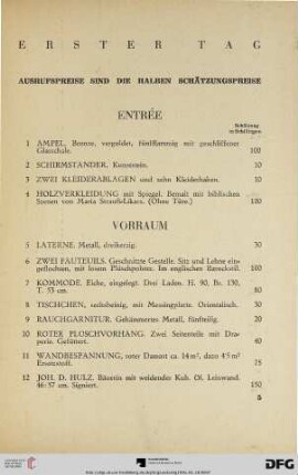 Erster Tag (Nr. 1-170)
