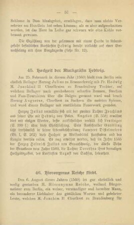 45. Hochzeit der Markgräfin Hedwig
