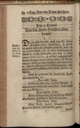 Das 2. Capitel. Von den Korn-Früchten überhaupt.
