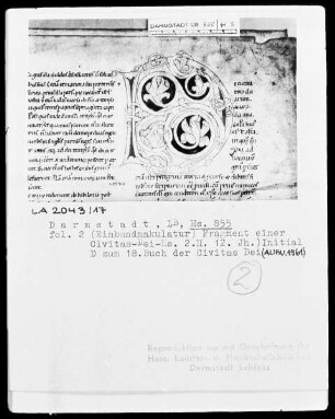 Psalterium und Hymnar (Chorpsalter) — Initiale D, Folio 2recto
