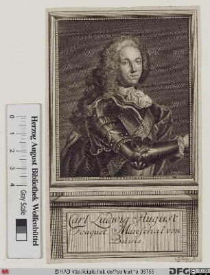 Bildnis Charles-Louis-Auguste, Fouquet, comte (1748 duc) de Belle-Isle