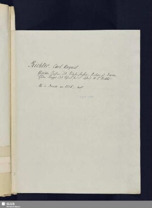 Nr. 276-277. Richter, Carl August
