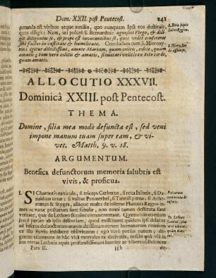 241-248, Allocutio XXXVII.