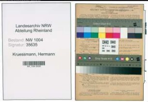 Entnazifizierung Hermann Kruessmann , geb. 02.07.1881 (Kesselschmied)