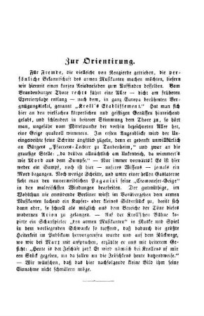 Zur Orientirung