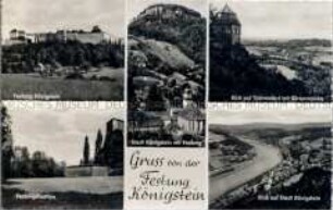 Ansichten der Festung Königstein
