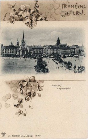 Fröhliche Ostern: Leipzig, Augustusplatz