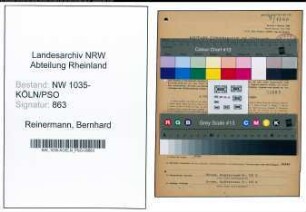 Entnazifizierung Bernhard Reinermann , geb. 02.11.1901 (Technischer Angestellter)